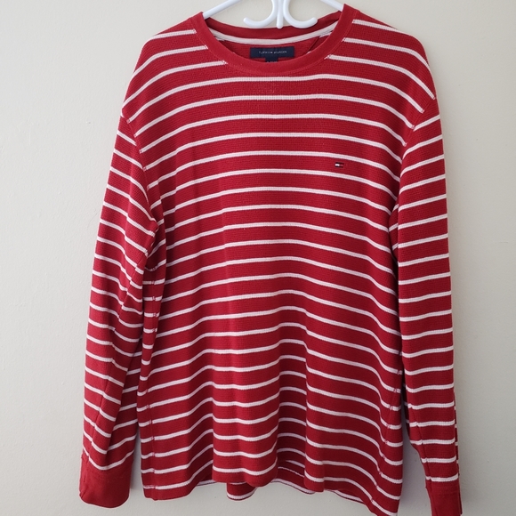 Tommy Hilfiger Striped Shirt Long Sleeve Shirt Unisex - Picture 2 of 5